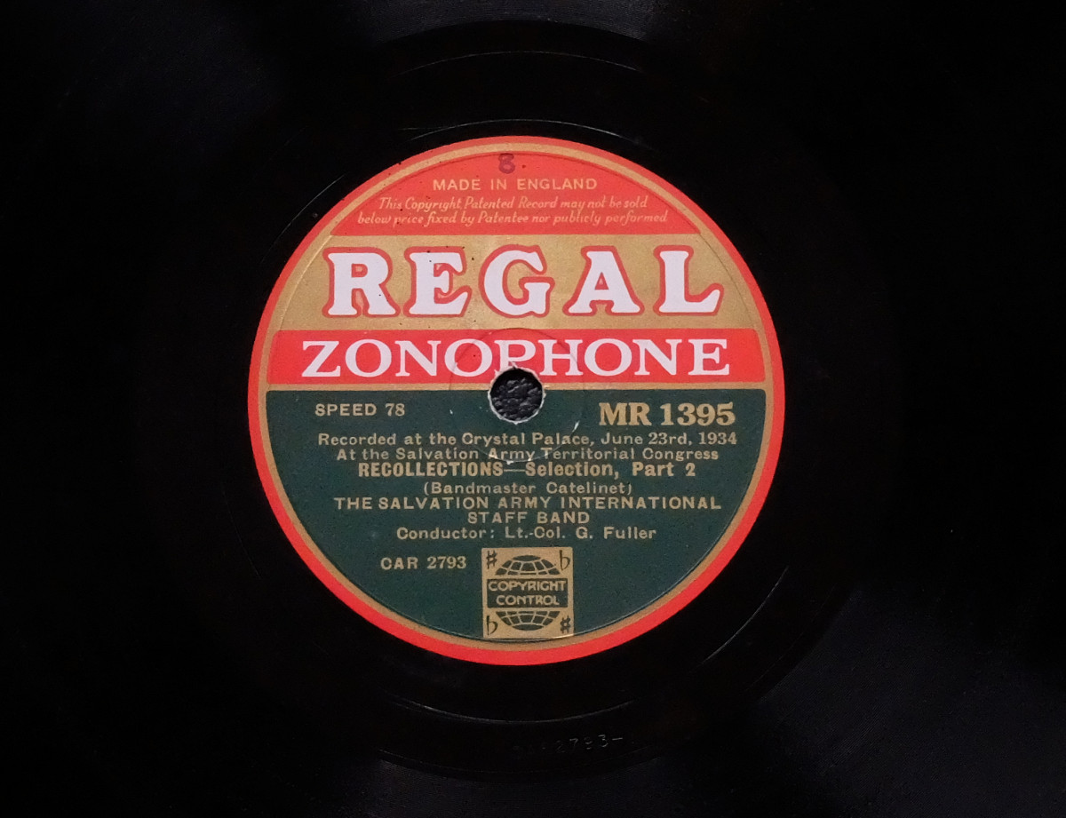 78er Regal Zonophone Salvation Army record