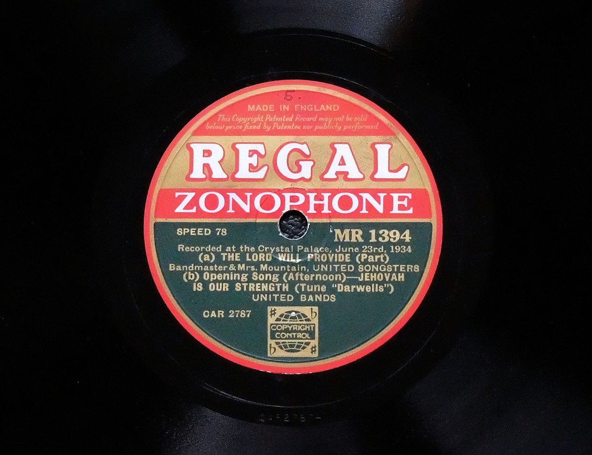 Regal Zonophone Salvation Army record