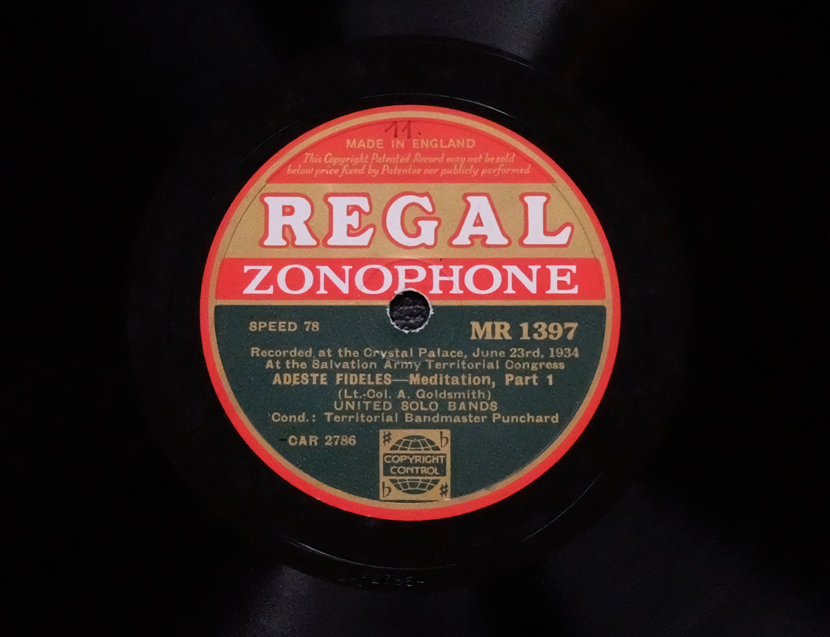 Regal Zonophone Salvation Army record