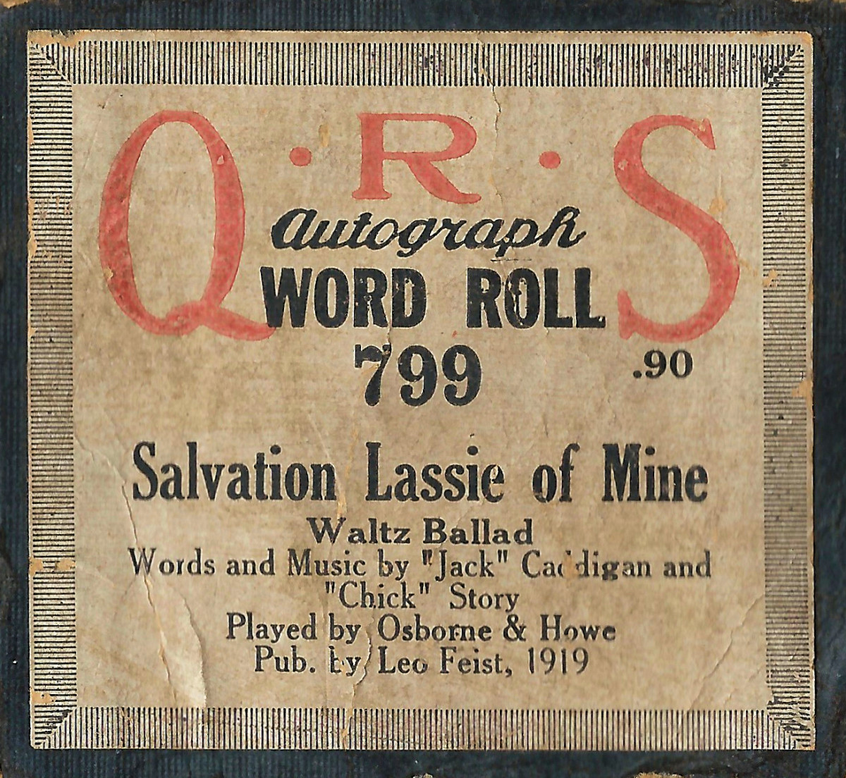 Label of piano roll 