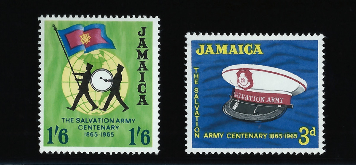 Heilsarmee Briefmarken aus Jamaica