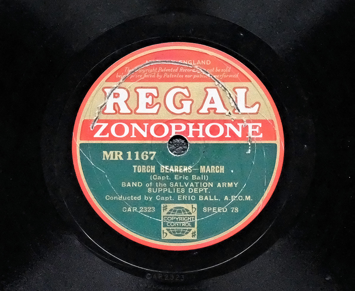 Regal Zonophone Heilsarmee Schellackplatte