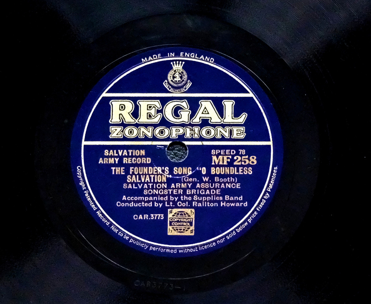 Regal Zonophone records with the founder's song