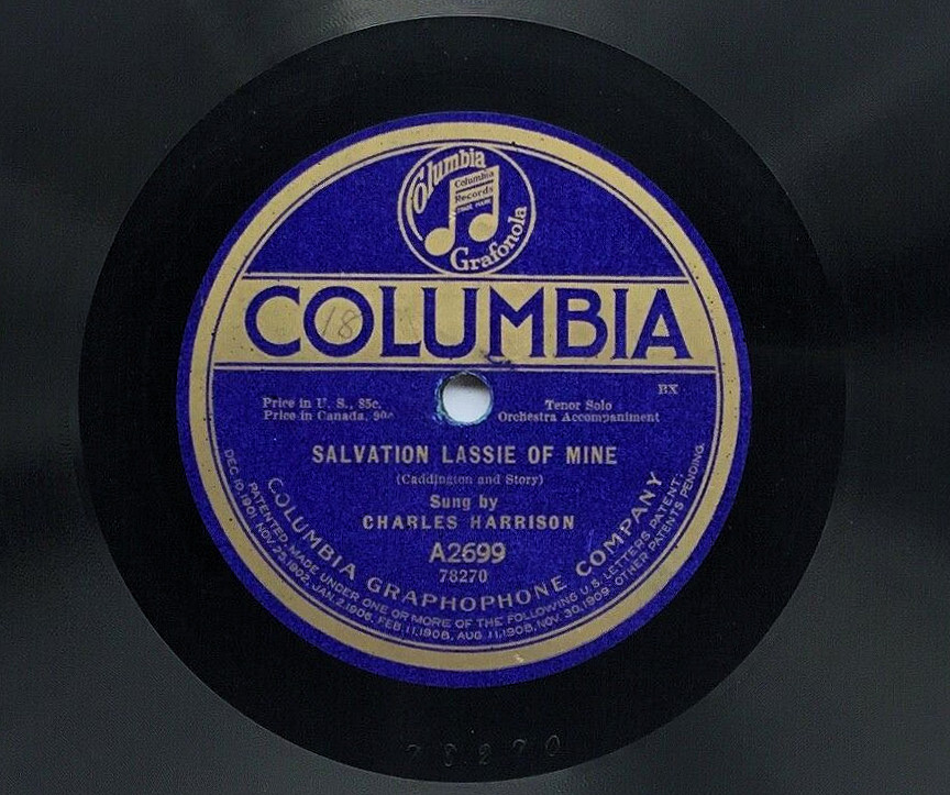 Columbia 78er record with the song 