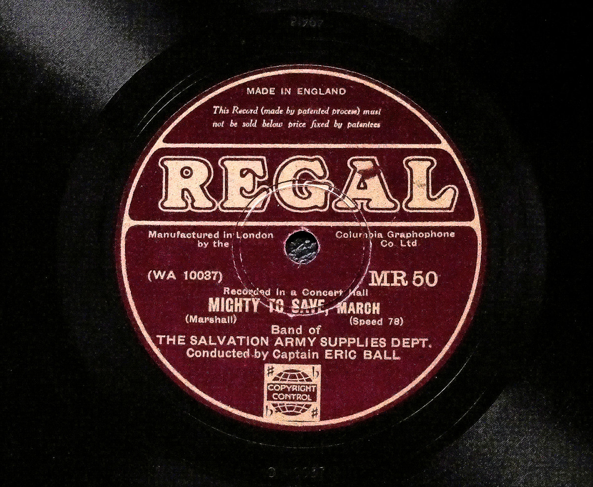 Salvation Army regal record 